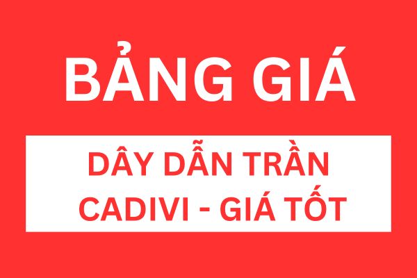 Bảng giá dây dẫn trần CADIVI giá tốt