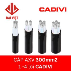 Cáp AXV CADIVI 300mm2 0,6/1KV 1 đến 4 lõi