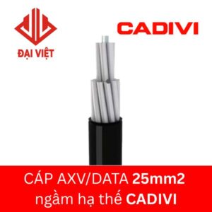 Cáp AXV DATA 25mm2 CADIVI 0,6/1KV ngầm hạ thế