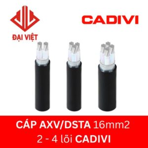 Cáp AXV/DSTA 10mm2 CADIVI ngầm hạ thế 2 lõi 3 lõi 4 lõi
