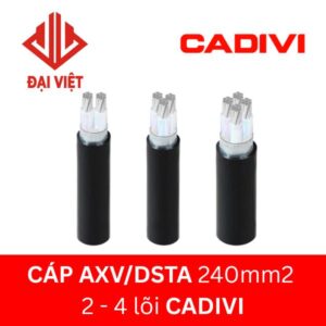 Cáp AXV/DSTA 240mm2 CADIVI ngầm hạ thế 2 lõi 3 lõi 4 lõi