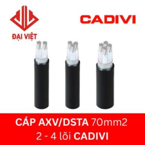 Cáp AXV/DSTA 70mm2 CADIVI ngầm hạ thế 2 lõi 3 lõi 4 lõi