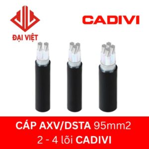Cáp AXV/DSTA 95mm2 CADIVI ngầm hạ thế 2 lõi 3 lõi 4 lõi