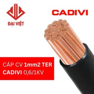 Cáp CV 1mm2 CADIVI TER 0,6/1KV