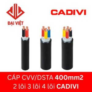 Cáp CVV/DSTA CADIVI 400mm2 2 đến 4 lõi