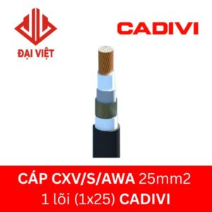 Cáp CXV/S/AWA 25mm2 CADIVI 24KV 1 lõi