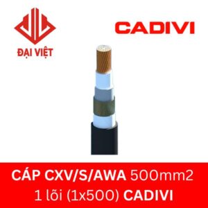 Cáp CXV/S/AWA 500mm2 CADIVI 24KV 1 lõi