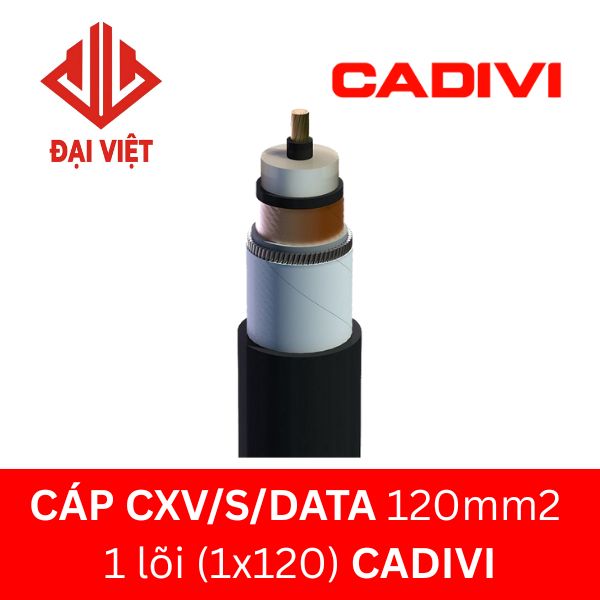 Cáp CXV/S/DATA 120mm2 CADIVI 24KV 1 lõi