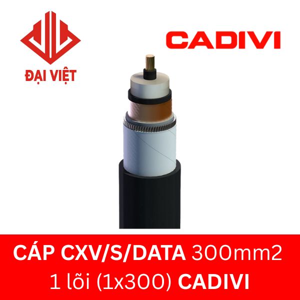 Cáp CXV/S/DATA 300mm2 CADIVI 24KV 1 lõi