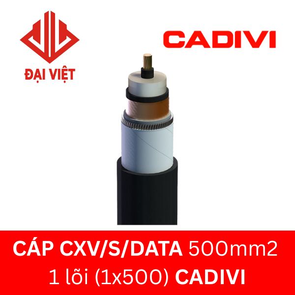 Cáp CXV/S/DATA 500mm2 CADIVI 24KV 1 lõi