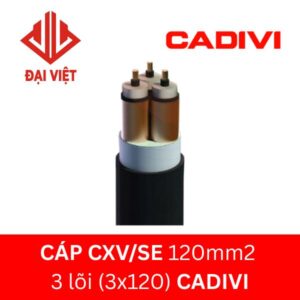 Cáp CXV/SE 120mm2 3 lõi CADIVI 24KV