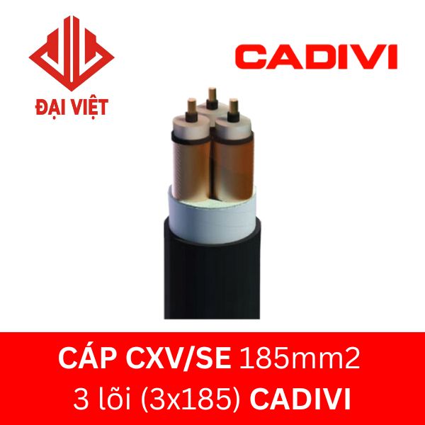 Cáp CXV/SE 185mm2 3 lõi CADIVI 24KV