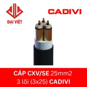 Cáp CXV/SE 25mm2 3 lõi CADIVI 24KV