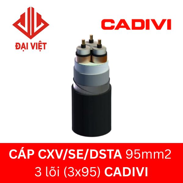 Cáp CXV/SE/DSTA 3x95mm2 CADIVI 24KV