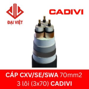 Cáp CXV/SE/SWA 70mm2 3 lõi CADIVI 24KV
