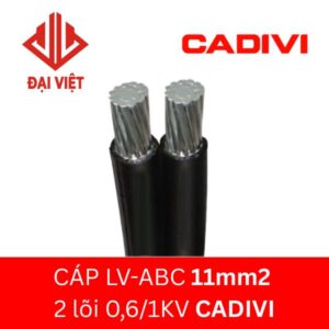 Cáp LV ABC 11mm2 CADIVI 2 lõi 0,6/1KV