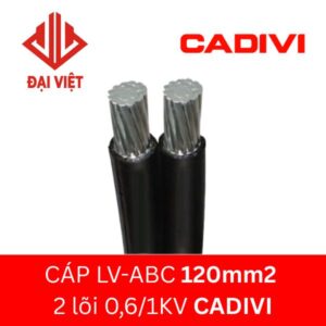Cáp LV ABC 120mm2 CADIVI 2 lõi 0,6/1KV