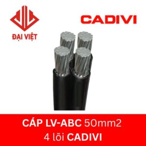 Cáp LV-ABC 50mm2 4 lõi CADIVI 0,6 1KV