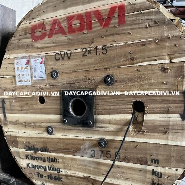 Dây cáp CVV 2x1.5 CADIVI