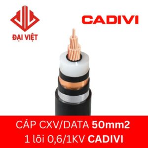 Dây cáp CXV/DATA 50mm2 CADIVI 1 lõi 0,6/1KV