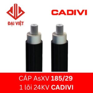 Dây nhôm lõi thép AxXV 185/29 CADIVI 24kV