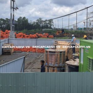 Giao hàng cáp CXV/S/DATA 240mm2 thi công dự án