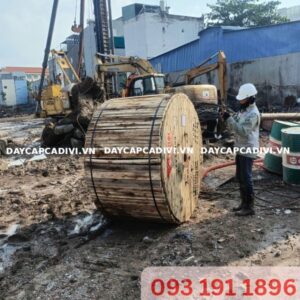 Giao hàng cuộn cáp AXV 1x185 CADIVI