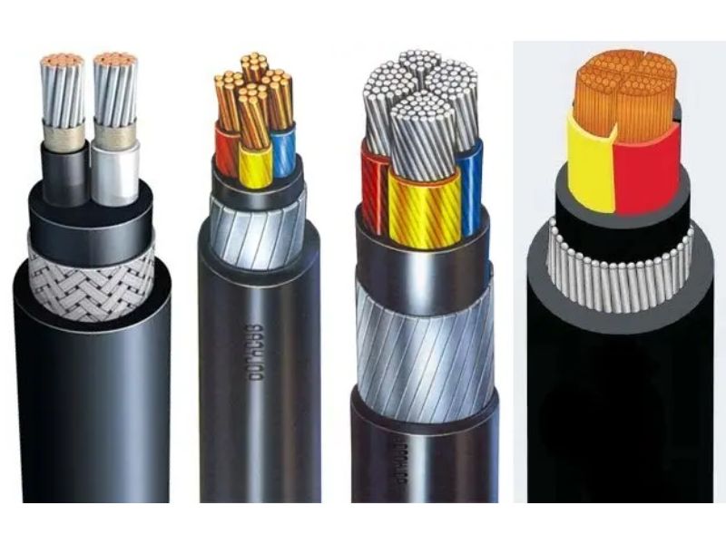 Phân loại dây cáp điện (Theo điện áp, theo vật liệu, theo số lõi, theo đặc tính)
