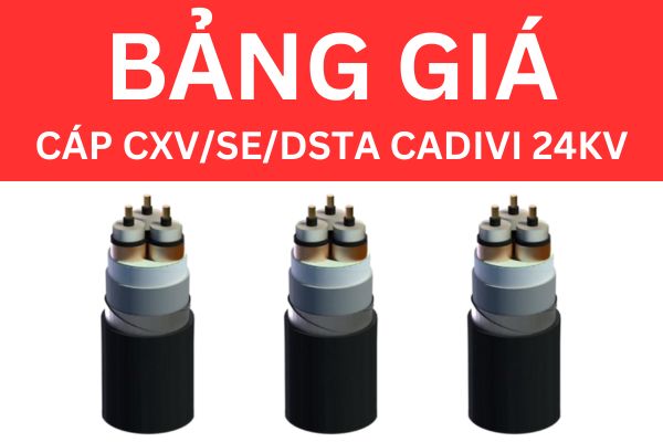 Bảng giá cáp CXV/SE/DSTA CADIVI 24KV mới nhất
