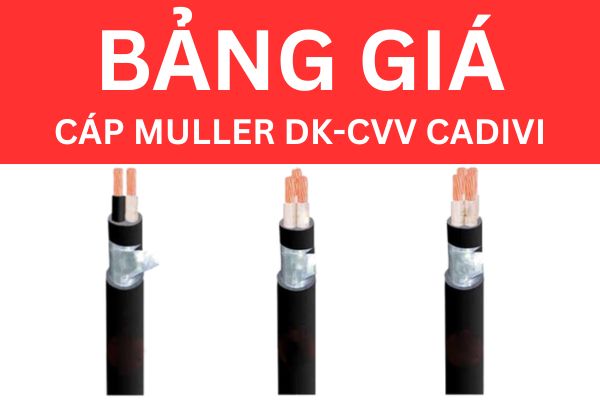 Bảng giá cáp điện kế Muller DK-CVV CADIVI mới nhất
