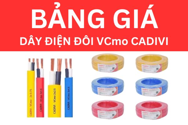 Bảng giá dây điện đôi VCmo CADIVI