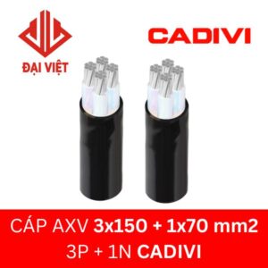 Cáp AXV CADIVI 3x150 + 1x70 mm2 0.6/1kV