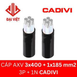 Cáp AXV CADIVI 3x400 + 1x185 mm2 0.6/1kV
