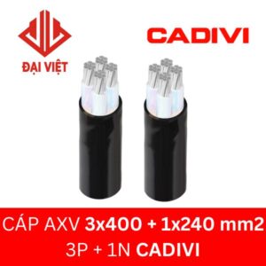 Cáp AXV CADIVI 3x400 + 1x240 mm2 0.6/1kV
