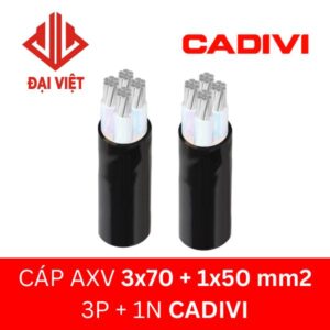 Cáp AXV CADIVI 3x70 + 1x50 mm2 0.6/1kV
