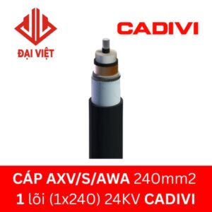 Cáp AXV/S/AWA 240mm2 1 lõi (1x240) CADIVI 24kV