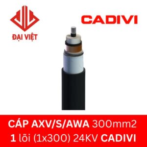 Cáp AXV/S/AWA 300mm2 1 lõi (1x300) CADIVI 24kV