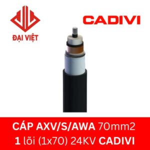 Cáp AXV/S/AWA 70mm2 1 lõi (1x70) CADIVI 24kV