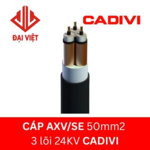 Cáp AXV/SE 50mm2 3 lõi (3x50) CADIVI 24kV