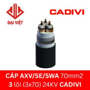 Cáp AXV/SE/SWA 70mm2 3 lõi (3x70mm2) CADIVI 24kV