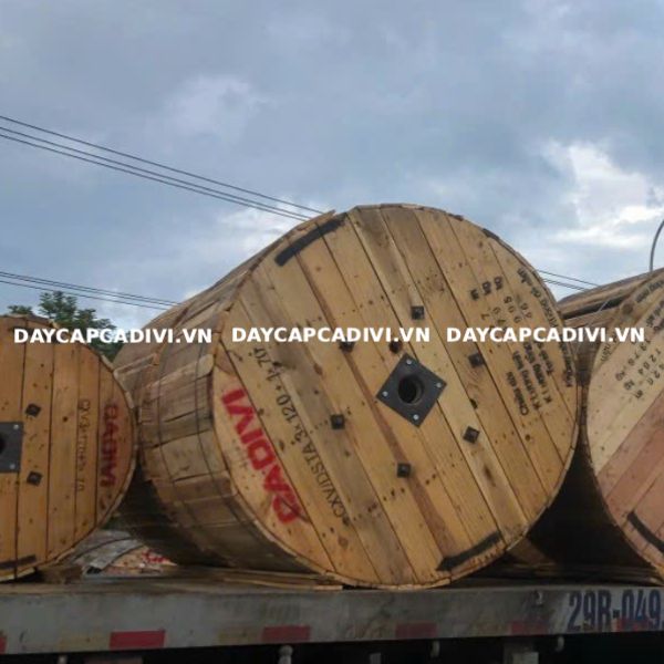 Cáp CXV/DSTA 3 pha 4 lõi 3x120 + 1x70 CADIVI 0,6/1KV