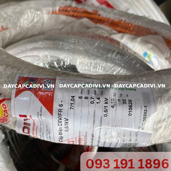 Cáp CXV FR 6 CADIVI giá tốt