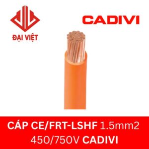 Cáp chậm cháy CE/FRT-LSHF 1.5mm2 CADIVI 450V/750V