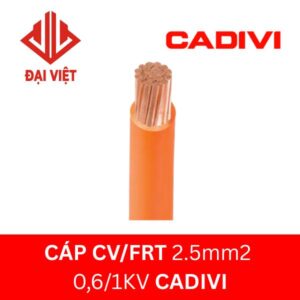 Cáp chậm cháy CV/FRT 2.5mm2 CADIVI 0,6 1KV