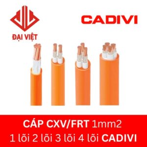 Cáp chậm cháy CXV/FRT 1mm2 CADIVI 0,6/1KV 1 đến 4 lõi