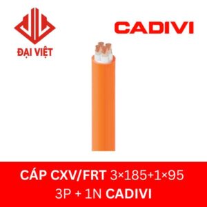 Cáp chậm cháy CXV/FRT 3×185+1×95 CADIVI 0,6/1KV 3 pha 4 lõi