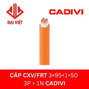 Cáp chậm cháy CXV/FRT 3×95+1×50 CADIVI 0,6/1KV 3 pha 4 lõi