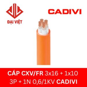 Cáp chống cháy CXV/FR 3x16 + 1x10 CADIVI 0,6/1KV