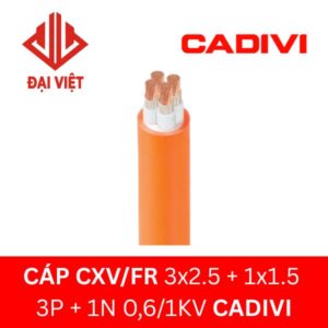 Cáp chống cháy CXV/FR 3x2.5 + 1x1.5 CADIVI 0,6/1KV