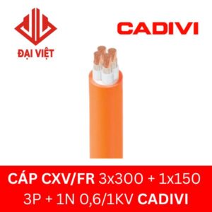 Cáp chống cháy CXV/FR 3x300 + 1x150 CADIVI 0,6/1KV